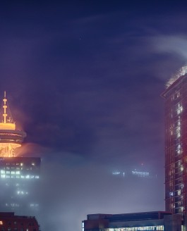 Fog occupied Vancouver